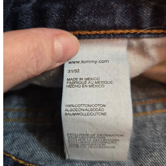 Tommy Hilfiger Relaxed Fit Straight Leg Jeans in Rinse Wash Sz 31x32 - Picture 9 of 11
